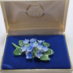 Royal Adderley Floral China Brooch